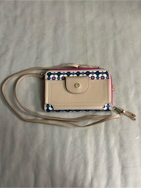 💖 Spartina 449 Daufuskie Island Floral Wallet Crossbody Organizer Purse 💖